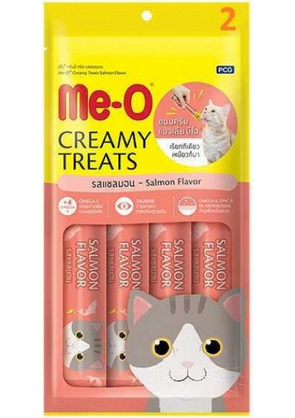 Me-O Creamy Treat Somon Kedi Ödülü 4 x 15 gr 12 Adet