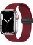 Apple Watch 2/3/4/5/6/7/8/se/nike 38MM 40MM 41MM Silikon Kordon Metal Toka Tasarım (Krd-84) 1