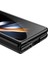 Samsung Galaxy Z Fold 4 Kılıf Kenarları Renkli Darbe Emici Katlanabilir Parlak Sert Şeffaf Kapak 4