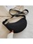 Siyah Moda Omuz Çantası Kadın Düz Renk Naylon Kadınlar Için Crossbody Çanta Rahat Çantası Geniş Kayış Kanvas Göğüs Çantası Küçük Çanta (Yurt Dışından) 1