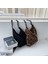 Leopar Baskı 2023 Yeni Sonbahar Kış Kadife Omuz Çantaları Retro Leopar Desen Çanta Kalın Zincir Çanta Kadın Günlük Sıcak Yumuşak Crossbody (Yurt Dışından) 2