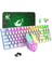 T87 Kablosuz Klavye ve Fare Seti 87 Tuşlu Mekanik Sense Klavye Oyun Faresi Rgb Şarj Edilebilir Multimedya Pc Bilgisayar Klavyesi (Yurt Dışından) 1