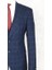 Slim Fit Sivri Yaka-Çift Yırtmaç Lacivert Kareli Drop 6 Yelekli Takım Elbise 3