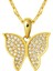 Kelebek 14 Ayar Altın Zincirli Kolye 1