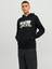 Jack & Jones Jcodust Sweat Hood Sn Erkek Siyah Sweatshirt 12240214-Black 1