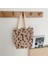 Bej Gül Moda Kadın Inek Baskı Omuz Çantaları Kadın Koltukaltı Çantaları Leopar Zebra Desen Kabarık Bez Çantalar Küçük Çantalar ve El Çantaları (Yurt Dışından) 1