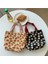 Bej Gül Moda Kadın Inek Baskı Omuz Çantaları Kadın Koltukaltı Çantaları Leopar Zebra Desen Kabarık Bez Çantalar Küçük Çantalar ve El Çantaları (Yurt Dışından) 2