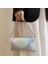Şerit Yeni Kadın Akşam Omuz Çantası Deri Debriyaj Çanta Düğün Parti Balo Düğün Zarf Çanta Gümüş Zincirli Crossbody (Yurt Dışından) 1