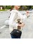 Yay Beyaz Yeni Moda Kadın Omuz Çantası Eşkenar Dörtgen Işlemeli Düz Renk Zinciri Kadın Omuz Crossbody Rahat Trendy Telefon Çantası (Yurt Dışından) 3