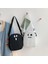 1 Beyaz Basit Güzel Kadın Crossbody Çanta Sevimli Hayalet Baskı Kişilik Omuz Çantaları Çatışma Renkleri Moda Küçük Kapasiteli Kız Çantaları (Yurt Dışından) 5