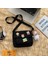 Siyah-Balık Sevimli Küçük Kanvas Çanta Kadın Kızlar Için Crossbody Çanta Kadın Çanta Omuz Çantası Çanta Bayanlar Cep Telefonu Çapraz Çapraz Çanta Çanta (Yurt Dışından) 1