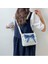 Mavi-Hayır Kolye Lolita Moda Yay Kadın Omuz Çantası Tuval Retro Rahat Askılı Çanta Jk Kız Crossbody Çanta Alışveriş Çantası (Yurt Dışından) 2