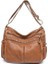 Kahverengi Kadın Çantaları Omuz Çantası Yıkanmış Deri Çantalar Vintage Omuz Crossbody Yeni Trend Klasik Messenger Paketi Kahverengi Retro Hobos (Yurt Dışından) 1
