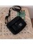 Siyah Tuval Crossbody Çanta Kızlar Için Küçük Çanta Omuz Çantası Rahat Kadın Çantası Düz Renk Kadın Askılı Çanta Kolye ile (Yurt Dışından) 1