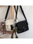 Siyah Tuval Crossbody Çanta Kızlar Için Küçük Çanta Omuz Çantası Rahat Kadın Çantası Düz Renk Kadın Askılı Çanta Kolye ile (Yurt Dışından) 2
