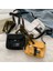 Siyah Tuval Crossbody Çanta Kızlar Için Küçük Çanta Omuz Çantası Rahat Kadın Çantası Düz Renk Kadın Askılı Çanta Kolye ile (Yurt Dışından) 3