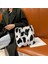 Beyaz Kış Peluş Mini Çanta Yeni Leopar Baskı Etikel Omuz Çantaları Kadınlar Için Çile Büyük Kapasiteli Kadife Shopper Koltukaltı Çantası (Yurt Dışından) 3
