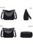 Siyah Yumuşak Pu Deri El Kadınlar Için Crossbody Çanta Lüks Çanta Kadın Rahat Omuz Çantası Tasarımcı Tote Çanta Crossbody Çanta (Yurt Dışından) 5