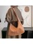Kahverengi Lüks Tasarımcı Çanta Bez Kadın Çanta Büyük Kapasiteli Omuz Çantaları Markalar Kadınlar Için Yumuşak Pu Shopper Çantalar Crossbody Çanta (Yurt Dışından) 3