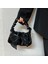 Siyah Tatlı Yay Kadın Koltukaltı Çanta Pileli Kolu Kadın Küçük Omuz Çantaları Çanta Yumuşak Pu Deri Bayanlar Boncuk Zincir Crossbody Çanta (Yurt Dışından) 4