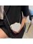 Beyaz Yuvarlak Pembe Nakış Crossbody Çanta Zincir Bozuk Para Cüzdanı Kalp Çanta Kadınlar Için Crossbody Çanta Messenger Omuz Çantaları Bolsas Femininas (Yurt Dışından) 5