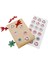 Yılbaşı Temalı Hediye Paketi Etiketi 4 cm Merry Christmas Karışık Baskılı Etiket 24 Adet 1