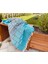 Taş Desen Organik Pamuk Peştemal Gri_ Mavi 180X80 1