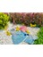 Taş Desen Organik Pamuk Peştemal Gri_ Mavi 180X80 2