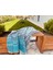 Taş Desen Organik Pamuk Peştemal Gri_ Mavi 180X80 3