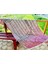 Taş Desen Organik Pamuk Peştemal Gri Fuşya 180X80 3