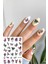 BP Tattoo Kelebek Nail Art Sticker Tırnak Dövmesi 2