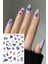 BP Tattoo Lavanta ve Kelebek Renkli Tırnak Sticker - Nail Art Tırnak Dövme 1