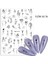 BP Tattoo Flower Girl Nail Art Tırnak Sticker Çiçekli Tırnak Dövmesi 3