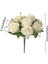 Yapay Çiçek Buketi, 9 Baş, 31 cm Beyaz (Yurt Dışından) 2
