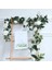 2'li Simüle Gül Çelengi Asma Yaprağı Seti Beyaz Süt, 220 cm (Yurt Dışından) 5