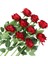 10 Adet Buket Süslemesi Için Yapay Gül Koyu Kırmızı Kabarık Güller (Yurt Dışından) 1