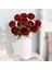 10 Adet Buket Süslemesi Için Yapay Gül Koyu Kırmızı Kabarık Güller (Yurt Dışından) 5