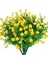 4'lü Uv Işınlarına Dalı Asma Yapay Çiçek Paketi Sarı (Yurt Dışından) 1