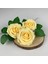 25 Adet Yapay Gül Saplı Köpük Gül Kremsi Sarı (Yurt Dışından) 2
