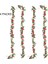 4 x 220 cm Yapay Gül Sarmaşığı Asma Çelenk 16 Gül, Kırmızı (Yurt Dışından) 5