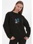 Baskılı Ribanalı Sweatshirt (E22-75600) 2
