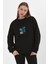 Baskılı Ribanalı Sweatshirt (E22-75600) 3