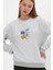 Baskılı Ribanalı Sweatshirt (E22-75600) 2