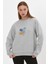 Baskılı Ribanalı Sweatshirt (E22-75600) 1