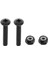 Galvanizli Çelik Longboard Kaykay Donanım Vidaları Fındık Cıvataları BLACK_35MM_8PCS (Yurt Dışından) 3