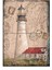 Ahşap Tablo Deniz Fenerli Kart Postal Modern Mdf Tablo 1