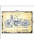 Ahşap Tablo Harley Davidson Çizim Görseli 70*100CM 1