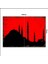 Ahşap Tablo Kırmızı Süleymaniye Camii Desenli 70*100CM 1