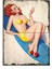 Ahşap Tablo Retro Pin Up Kızı Art Mdf Tablo 1