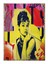 Audrey Hepburn Desenli Ahşap Tablo 1